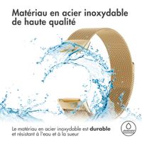 imoshion Bracelet magnétique milanais le Fitbit Charge 5 / Charge 6 - Taille M - Dorée