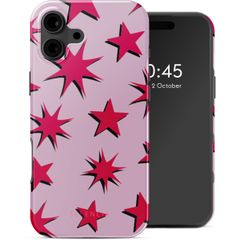 Selencia Coque arrière Vivid avec MagSafe iPhone 16 - Stars Rubine Red Light Pink