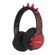 imoshion Kids Dino Bluetooth Casque - Casque pour enfants avec limiteur de décibels - Casque sans fil + câble AUX - Black / Red