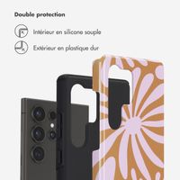 Selencia Coque arrière Vivid Samsung Galaxy S25 Ultra - Modern Bloom Pink