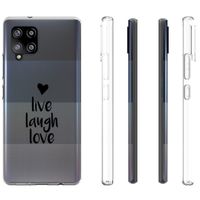 imoshion Coque Design Samsung Galaxy A42 - Live Laugh Love - Noir