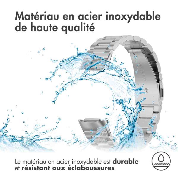 imoshion Bracelet en acier le Fitbit Charge 5 / Charge 6 - Argent