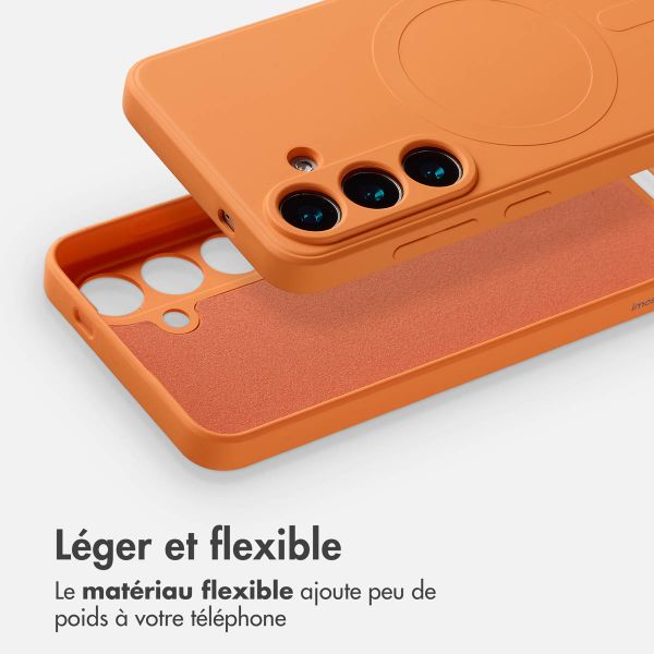 imoshion Coque Couleur avec MagSafe Samsung Galaxy S25 Plus - Neon Orange