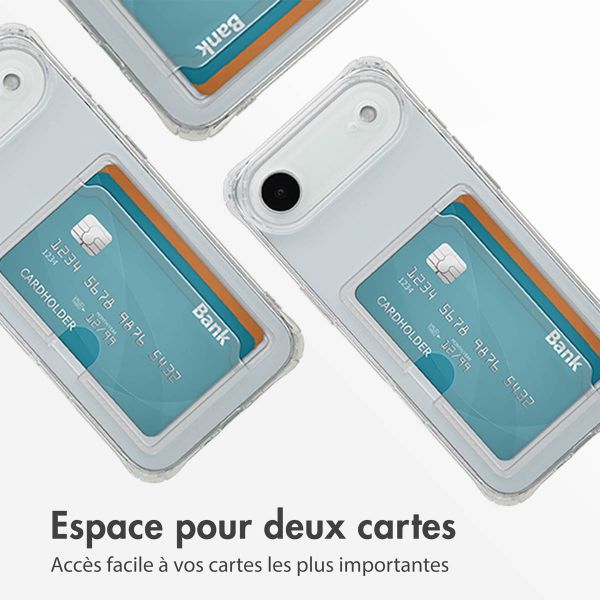 imoshion Coque silicone avec porte-cartes Apple iPhone Air - Transparent