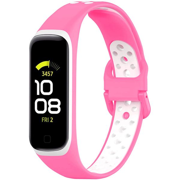 imoshion Bracelet sportif en silicone Samsung Galaxy Fit 2 - Rose / Blanc