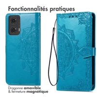 imoshion Etui de télephone Mandala Motorola Moto G04 / G24 - Turquoise