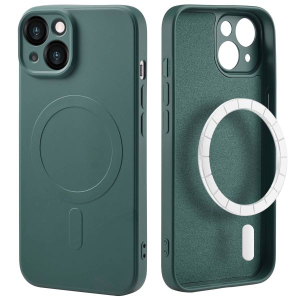 imoshion Coque Couleur avec MagSafe iPhone 14 - Vert foncé