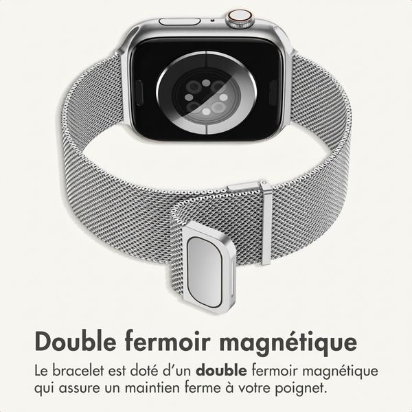 imoshion Bracelet magnétique milanais Apple Watch | 38/40/41/42 mm - Argent