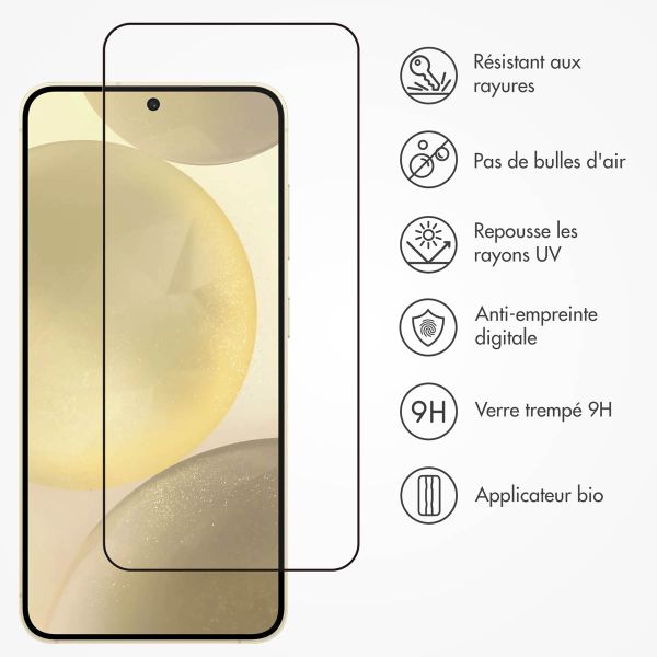 Accezz Protection d'écran en verre trempé avec applicateur Samsung Galaxy S25 Plus