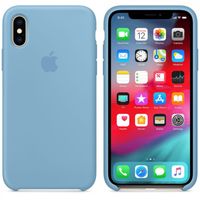 Apple Coque en silicone iPhone Xs / X - Cornflower