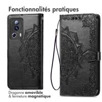 imoshion Etui de téléphone portefeuille Mandala Xiaomi 13 Lite - Noir