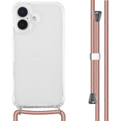 imoshion Coque avec dragonne Apple iPhone 16 - Rose Doré