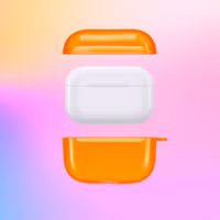 imoshion Coque Néon Apple AirPods Pro 2  - Orange