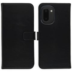 Selencia Étui portefeuille en cuir véritable OnePlus 15R - Noir