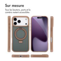 Accezz Coque Ring Stand avec MagSafe Apple iPhone 17 Pro - Marron
