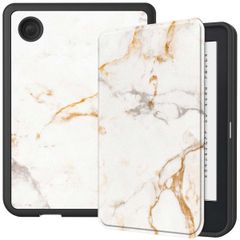 imoshion Étui á rabat Kobo Clara 2E / Tolino Shine 4 - White Marble