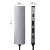 Accezz Hub USB-C 5-en-1 - 4K 30Hz Ultra HD - Charge de 100 watts - Station d'accueil