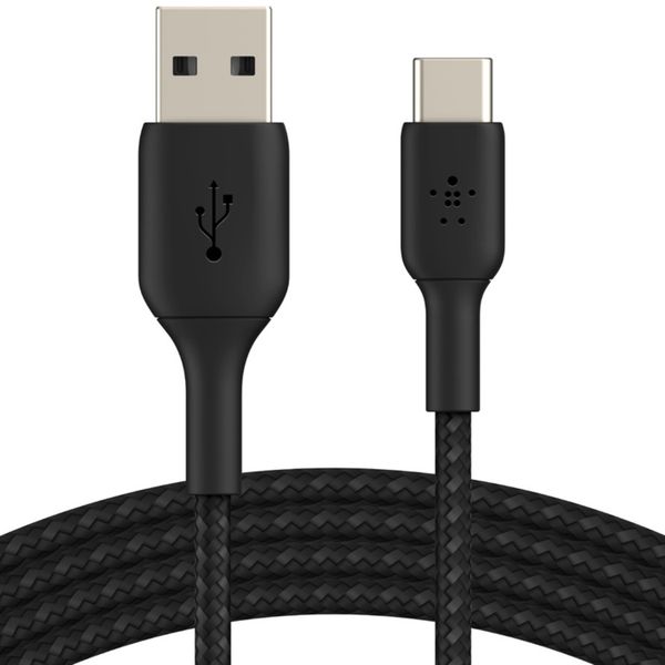 Belkin Boost↑Charge™﻿ Braided USB-C vers câble USB - 2 mètres -Noir