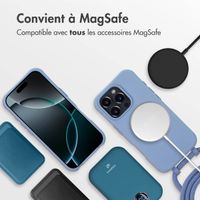 imoshion Coque arrière Color avec cordon amovible et MagSafe Apple iPhone 16 Pro Max - Ash Blue