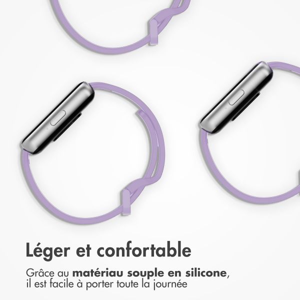 imoshion Bracelet en silicone⁺ Apple Watch Series 1 á 10 / SE / Ultra (2) (44/45/46/49 mm) - Lilas - Taille M/L