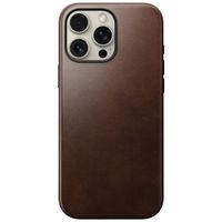 Nomad Coque Modern Horween Leather Apple iPhone 16 Pro Max - Rustic Brown
