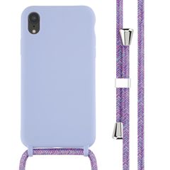 imoshion Coque en silicone avec cordon Apple iPhone Xr - Violet
