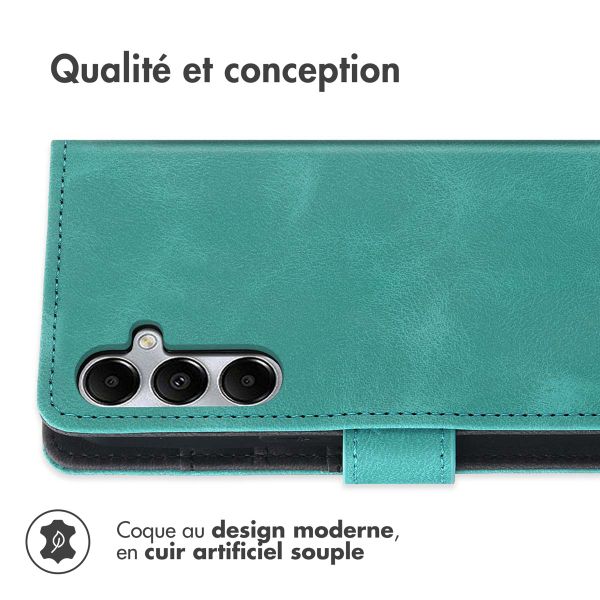imoshion Etui de télephone portefeuille avec cordon Samsung Galaxy A55 - Turquoise