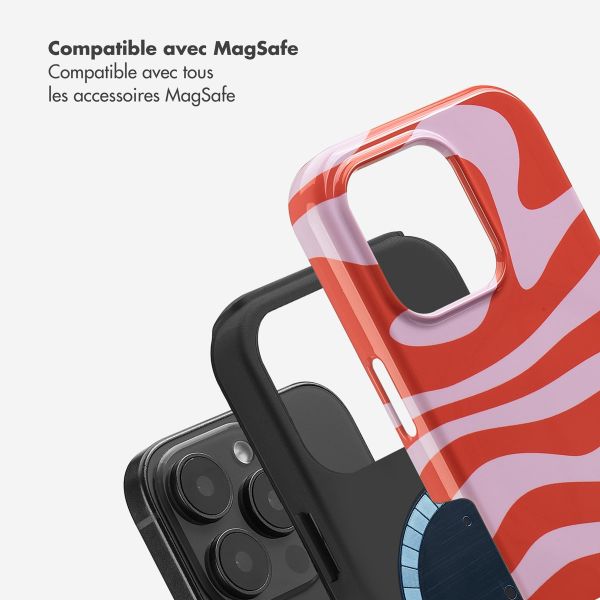 Selencia Coque arrière Vivid avec MagSafe Apple iPhone 16 Pro - Dream Swirl Pink
