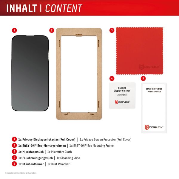 Displex Protection d'écran en verre trempé Privacy Samsung Galaxy S24 FE / S25 FE