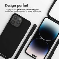 imoshion Coque en silicone avec cordon Apple iPhone 14 Pro Max - Noir