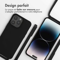 imoshion ﻿Coque en silicone avec cordon iPhone 14 Pro Max - Noir