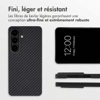 Accezz Coque Kevlar® MagSafe Samsung Galaxy S26 - Noir