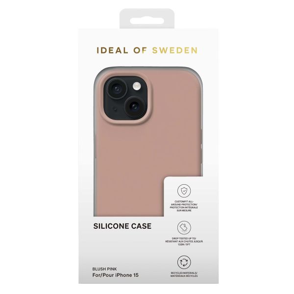 iDeal of Sweden Coque Silicone Apple iPhone 15 - Blush Pink