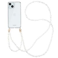 imoshion Coque avec dragonne + bracelet Apple iPhone 15 - Perles Cœurs