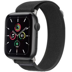 imoshion Bracelet Trail en nylon Apple Watch Series 1 t/m 11 / SE / Ultra (44/45/46/49 mm) - Pure Black