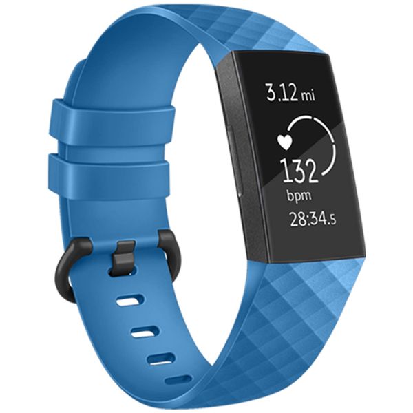 imoshion Bracelet silicone le Fitbit Charge 3 / 4 - Bleu