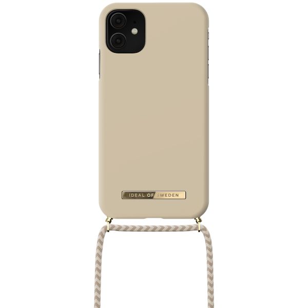 iDeal of Sweden Coque Ordinary Necklace iPhone 11 - Creme Beige