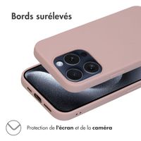 imoshion Coque Couleur iPhone 15 Pro - Dusty Pink