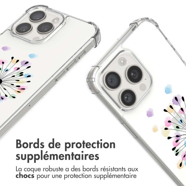 imoshion Coque Design avec cordon Apple iPhone 15 Pro - Sandstone Dandelion