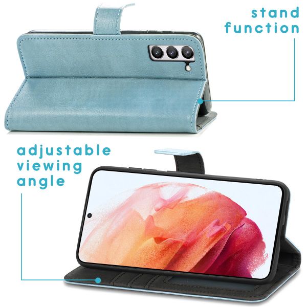 imoshion Étui de télephone portefeuille Samsung Galaxy S21 FE - Bleu clair