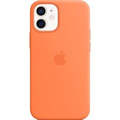 Apple Coque en silicone MagSafe Apple iPhone 12 Mini - Kumquat