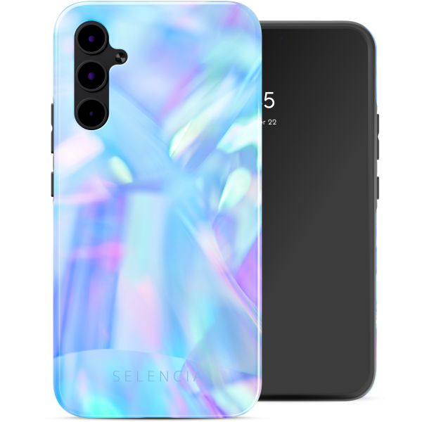 Selencia Coque arrière Vivid Tough Samsung Galaxy A34 - Holographic Blue Dream