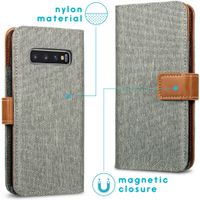 imoshion Étui de téléphone portefeuille Canvas Luxe Galaxy S10