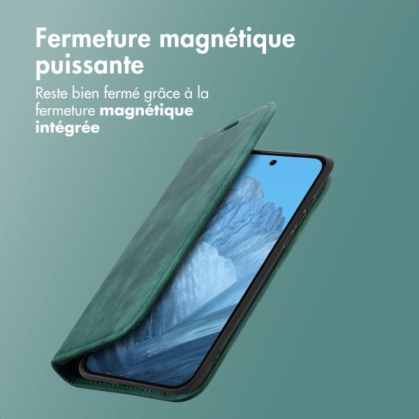 imoshion Étui de téléphone portefeuille Slim Google Pixel 9 / 9 Pro - Vert