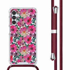 imoshion Coque Design avec cordon Samsung Galaxy A15 (5G/4G) - Flower Water