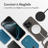 imoshion Coque arrière Color avec cordon amovible et MagSafe Apple iPhone 16 Pro Max - Black Coffee