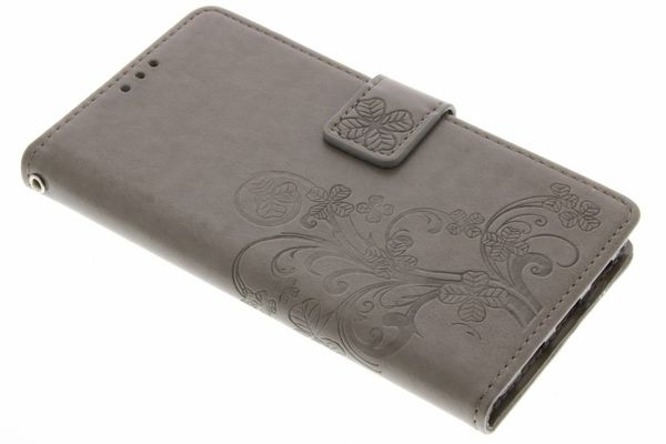 Etui de téléphone Fleurs de Trèfle Huawei P9 Lite - Gris