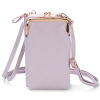 imoshion Sac téléphone en cuir végan Crossbody - Violet