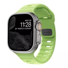 Nomad Bracelet Sport FKM Apple Watch Series 1 t/m 11 / SE / Ultra (44/45/46/49 mm) - Glow Green