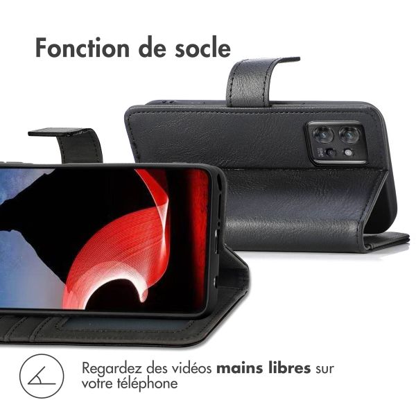 imoshion Étui de téléphone portefeuille Luxe Motorola ThinkPhone - Noir